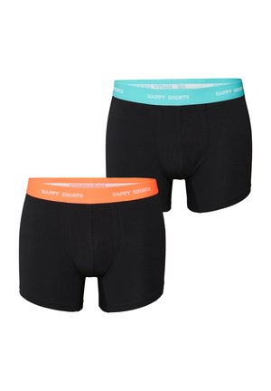 Happy Shorts, 2 PACK - Kurze Boxershorts - black neon