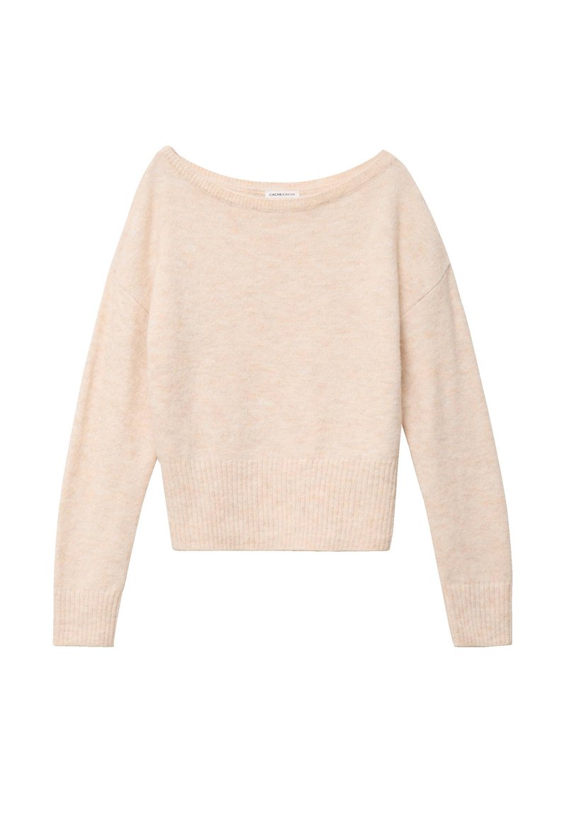 Cache Cache MIT U-BOOT-AUSSCHNITT - Jersey de punto - beige - Zalando.es