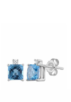 TOPAZ SQUARE CUSHION CUT - DIAMOND - Auskarai - white gold-coloured
