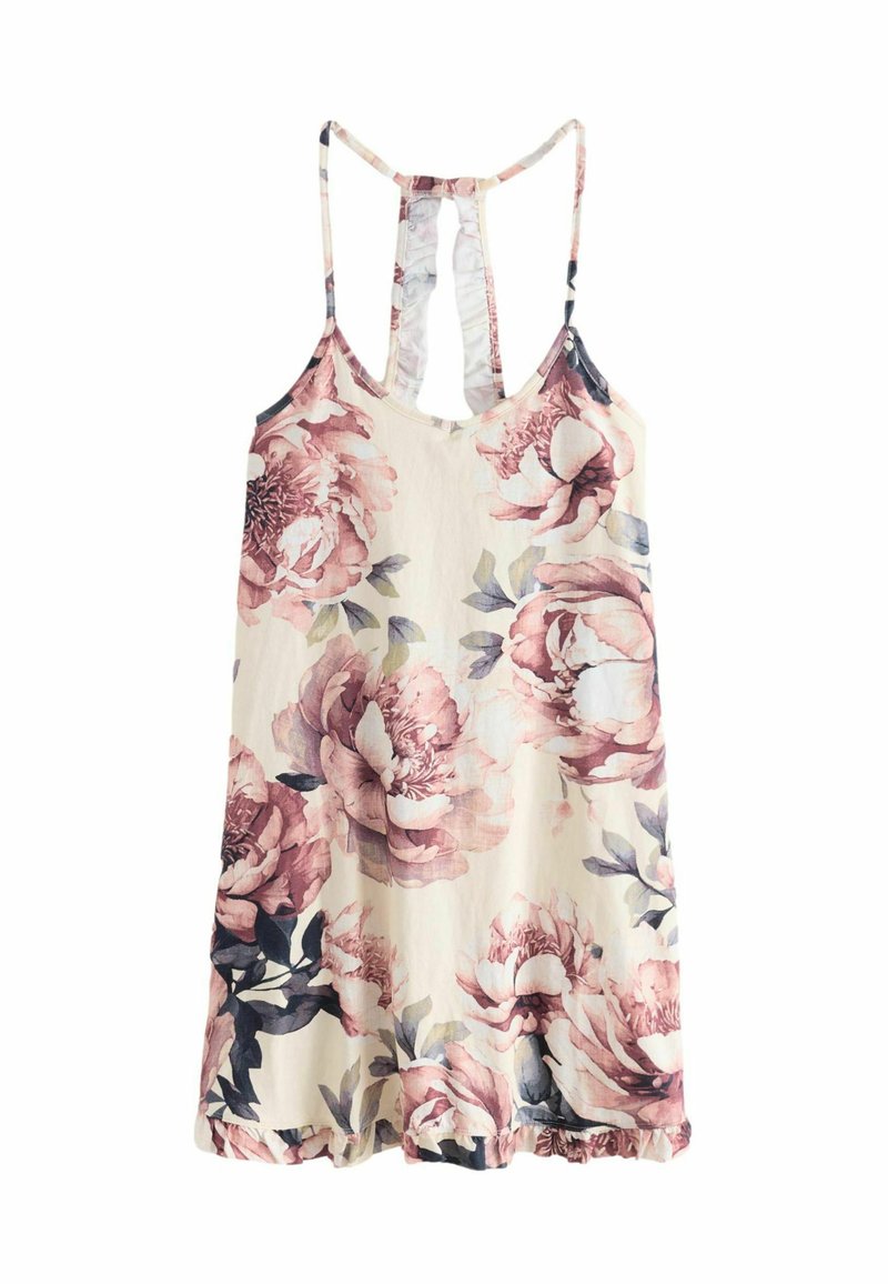 Next - REGULAR FIT - Spalna srajca - ecru floral, Povečajte