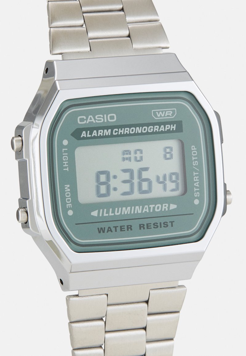 Slow Mo 01-Orologio da uomo in acciaio, colore: argento-Orologio Unisex al quarzo con Display analogico e cinturino in acciaio INOX color argento : The guys who do slow
