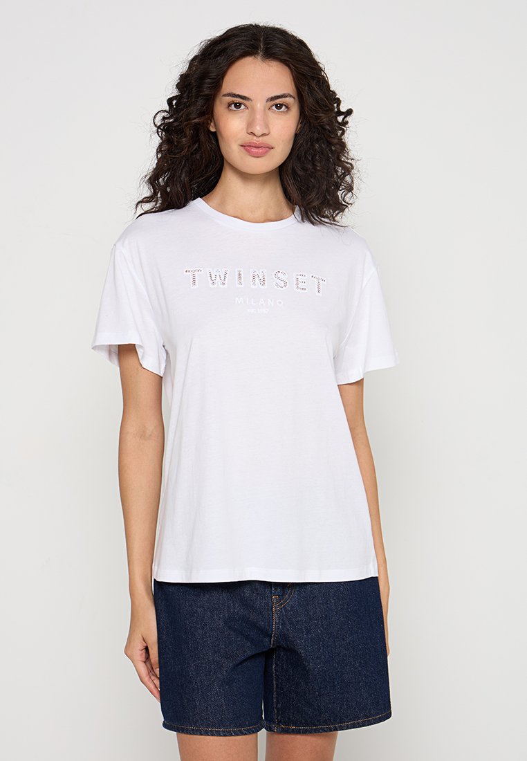TWINSET T-shirt basic wit TWINSET T-shirt basic wit