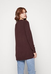 ONLY ONLLESLY OPEN - Chaqueta de punto - black coffee
