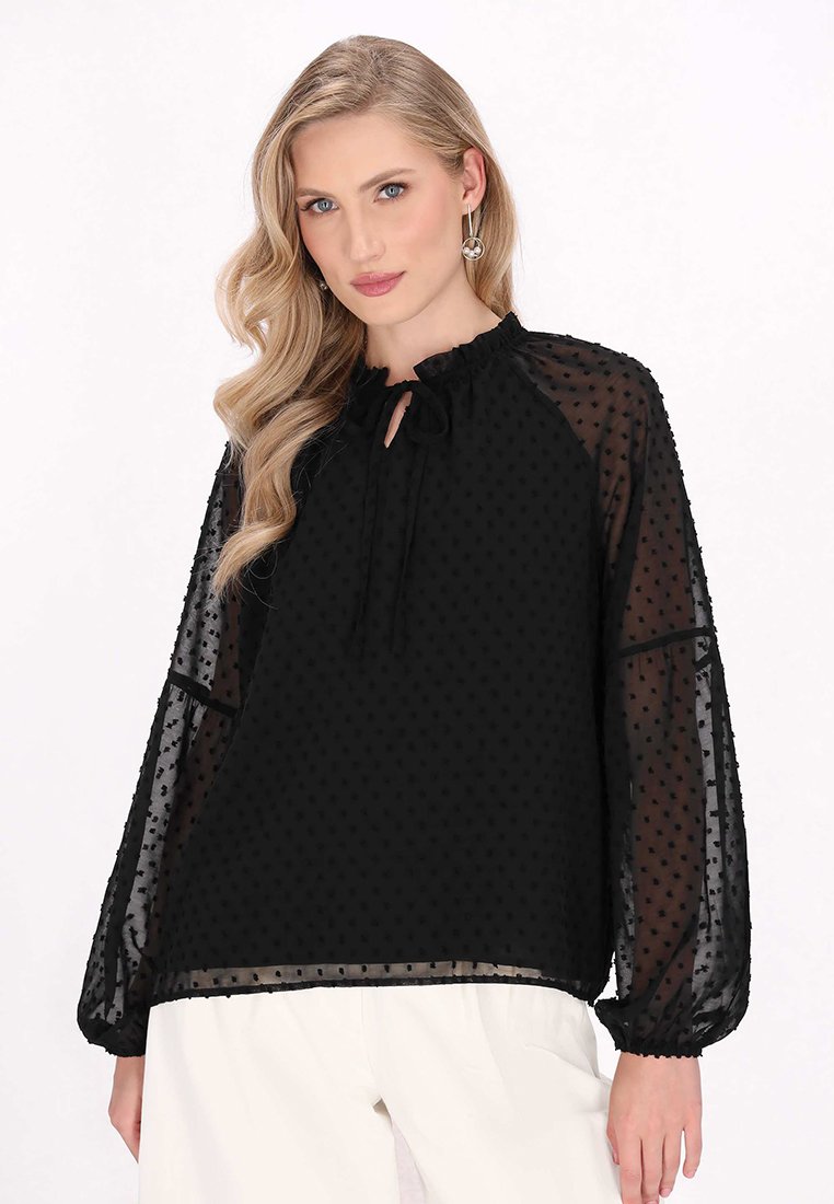 dreimaster Blouse zwart dreimaster Blouse zwart
