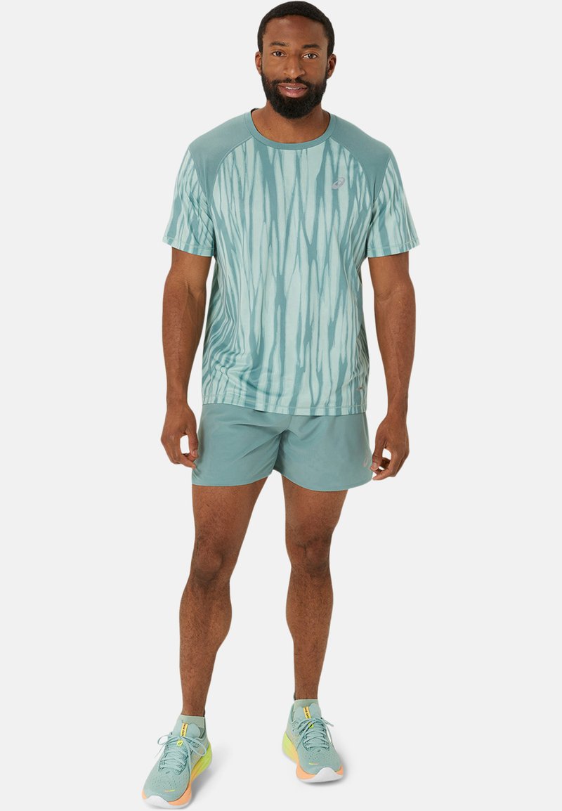 ASICS T-shirt print lichtgroen ASICS T-shirt print lichtgroen