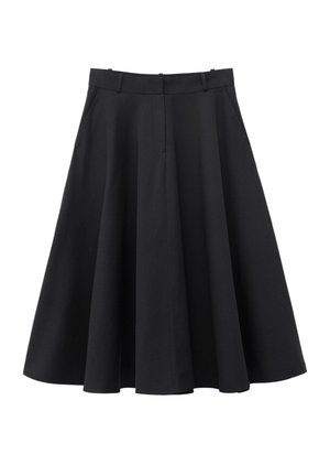 & OTHER STORIES, & OTHER STORIES TAILORED CIRCLE CUT SKIRT - Jupe plissée - black
