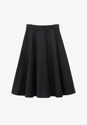 & OTHER STORIES, & OTHER STORIES TAILORED CIRCLE CUT SKIRT - Jupe plissée - black