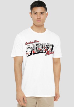 Cotton Soul, WELCOME TO DERRY GREETINGS FROM DERRY - T-Shirt print - white