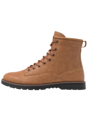 Schnürstiefelette - camel