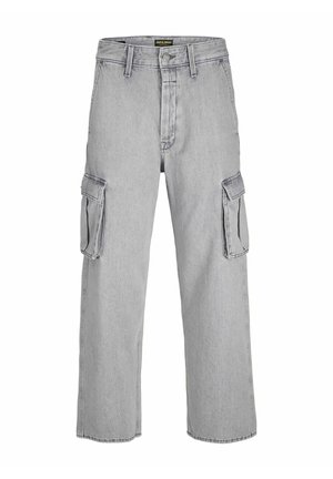 Alex - Cargobyxor - grey denim