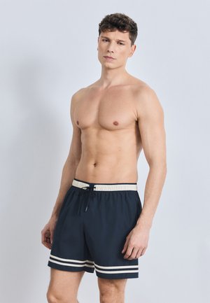 MAILLOT DE BAIN - Bañador corto - blackbird/naturel clair