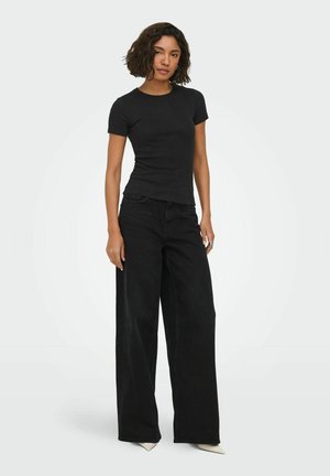 JDY, TOP JDYSALSA 2ER-PACK TOP - T-shirt basique - black
