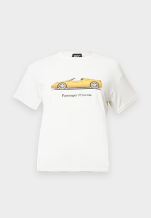 BDG Urban Outfitters CAR BABY - Nyomott mintás póló - white