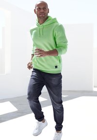 john devin Hoodie - lime-grün