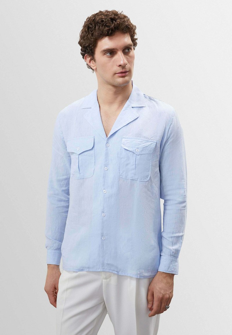 Antioch LONG SLEEVE Shirt baby blue/blue Zalando.de