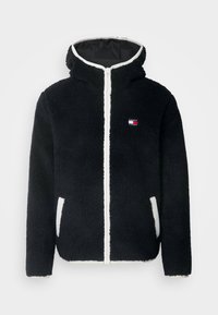 BADGE ZIP UNISEX - Hættetrøje - black
