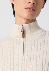 Lindbergh 1/2 ZIP - Maglione - ecru melange