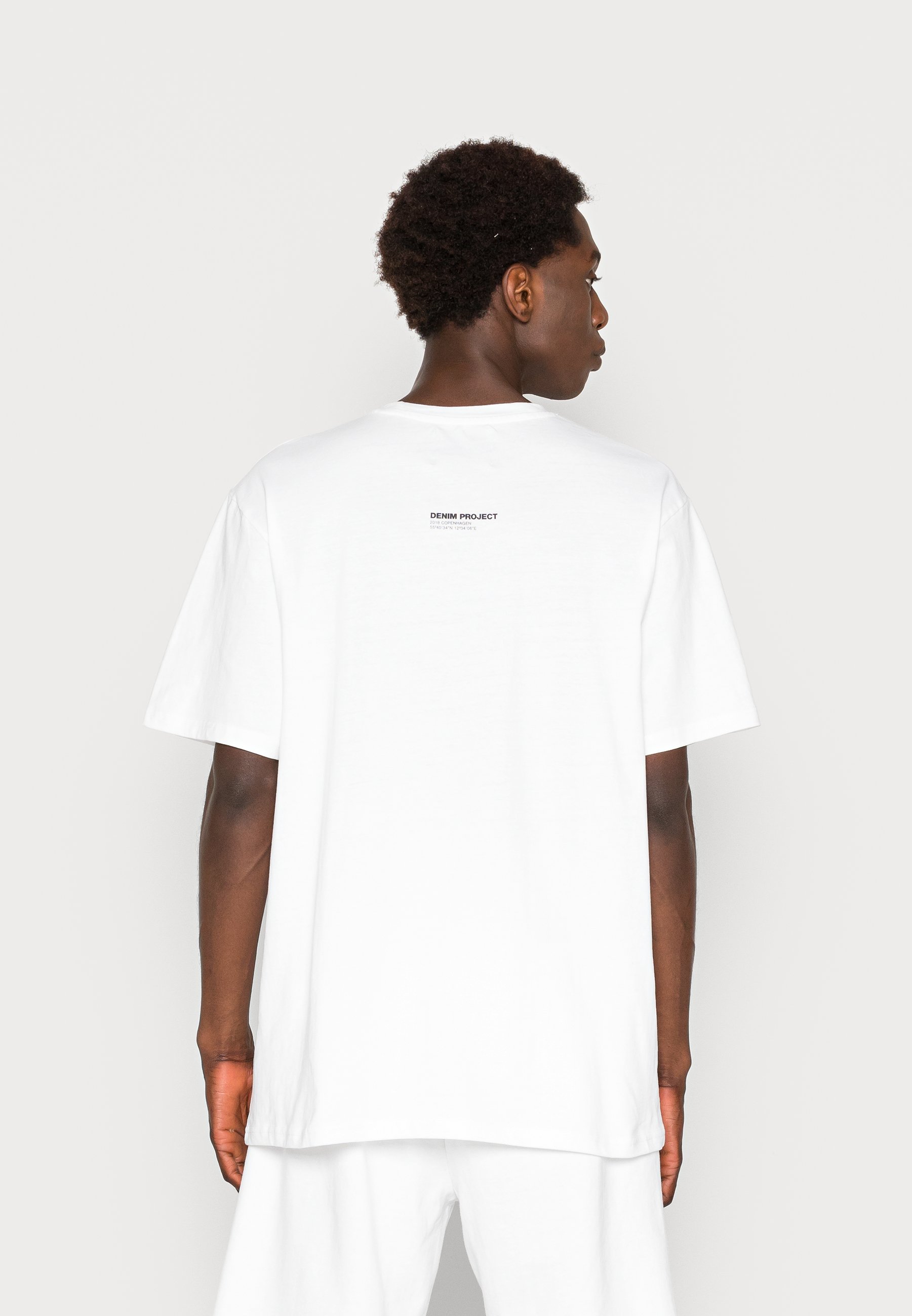 Denim Project DOT TEE OVERSIZE - T-shirt print - white/wit - Zalando.be