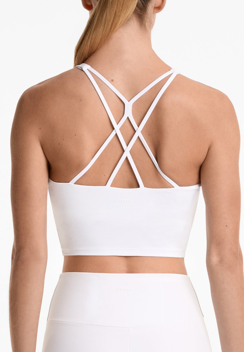 OYSHO COMFORTLUX STRAP WITH CUPS - Top - white