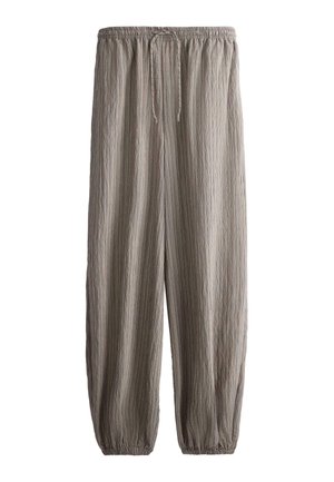 MAXI STRIPED BALLOON - Stoffhose - grey