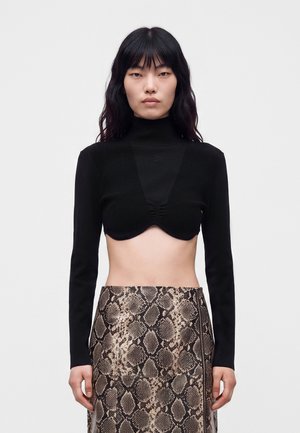 KARL LAGERFELD, STUDIO CROPPED - Пуловер - black