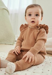 Next SET - REGULAR FIT - Striktrøje - mink brown