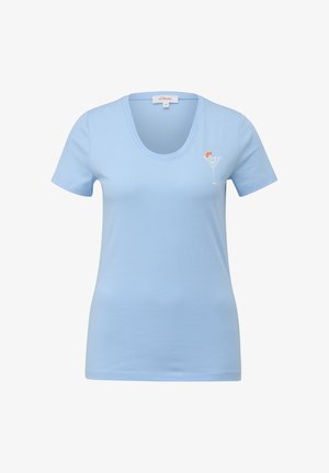 s.Oliver, SLIM-FIT - Basic T-shirt - himmelblau