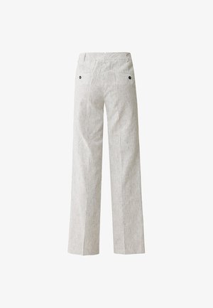 Mexx, PINSTRIPE WIDE LEG - Trousers - off white