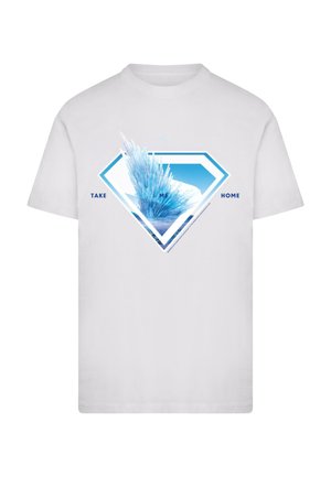 SUPERMAN LOGO SVALBARD TAKE ME HOME  - Print T-shirt - white