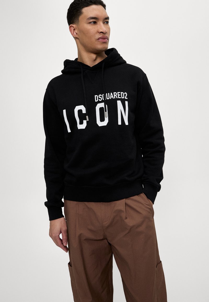 DSQUARED2 ICON COOL FIT HOODIE - Sweatshirt - black - Zalando