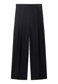 STRAIGHT- PLEATED  - Nohavice - black