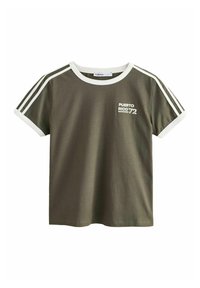 Next REGULAR FIT - SHORT SLEEVE COUNTRY GRAPHIC - Apdrukāts T-krekls - green