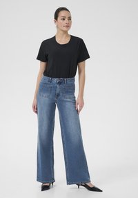 Kaffe Trapezaste traperice - medium blue denim