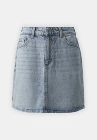 VMTESSA SHORT NOOS - Mini skirt - light blue denim