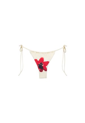 PULL&BEAR, FLORAL - Bas de bikini - red