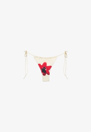 PULL&BEAR FLORAL - Bikinibukser - red
