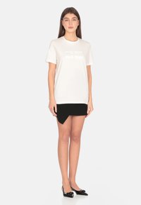 Elisabetta Franchi CON LOGO - Camiseta estampada - bianco