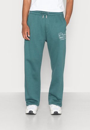 PLAYBOY SIGNATURE STRAIGHT JOGGER UNISEX - Tracksuit bottoms - green