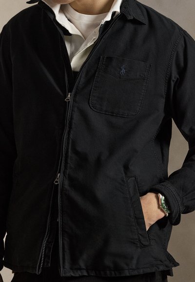 Polo Ralph Lauren GARMENT DYED OXFORD OVERSHIRT - Lett jakke - black