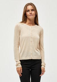 Minus - MINEW LAURA CARDIGAN - Cardigan - medal gold melange/lurex Thumbnail Image 1