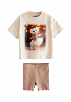 SHORT SLEEVE AND CYCLE SET- REGULAR FIT - Shortsit - pink mouse