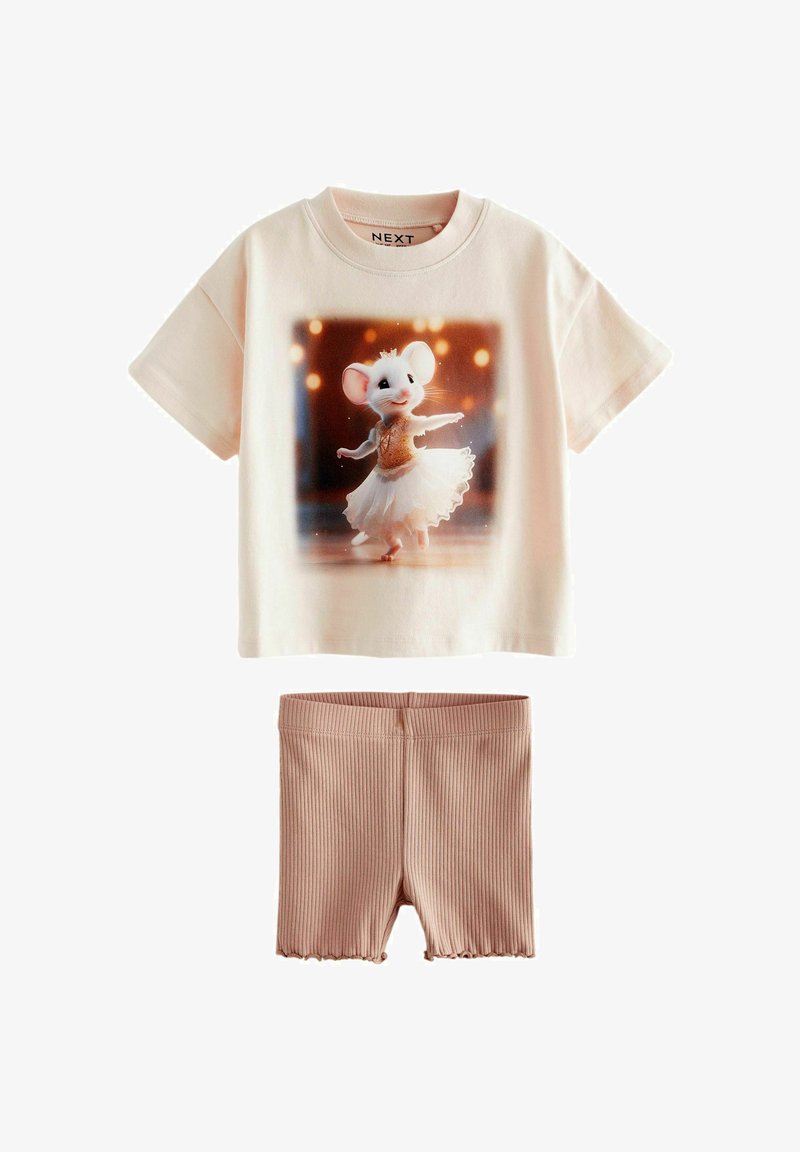 Next SHORT SLEEVE AND SET - REGULAR FIT - Leggings - pink mouse