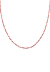 Roosakulla keti kaelakee, millel on lame lingikujundus ja sile, läikiv tekstuur. Pikkus sobib kihiliseks kandmiseks või eraldi kandmiseks.