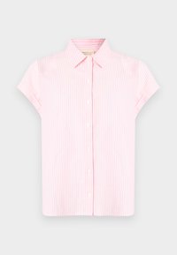 STRIPED SHORTSLEEVE SHIRT - Paitapusero - rose/white