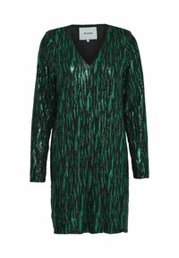 Minus CAIA V-NECK SHORT GLITTER  - Koktailové šaty/večierkové šaty - jade green