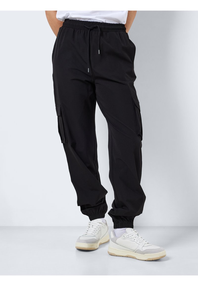 Noisy May - NMKIRBY PANTS - Cargobroek - black, Vergroten