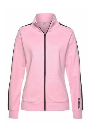 Zip-up sweatshirt - rosa-schwarz