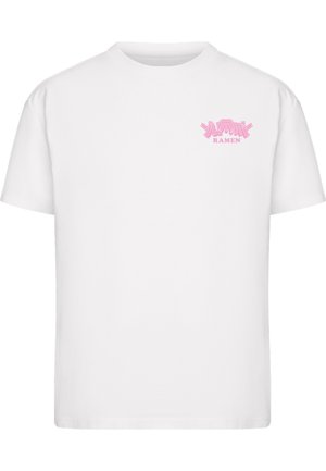 Mister Tee, RAMEN KITTY  - Μπλουζάκι με στάμπα - white