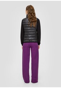 QS À COL DROIT - Weste - dunkelgrau