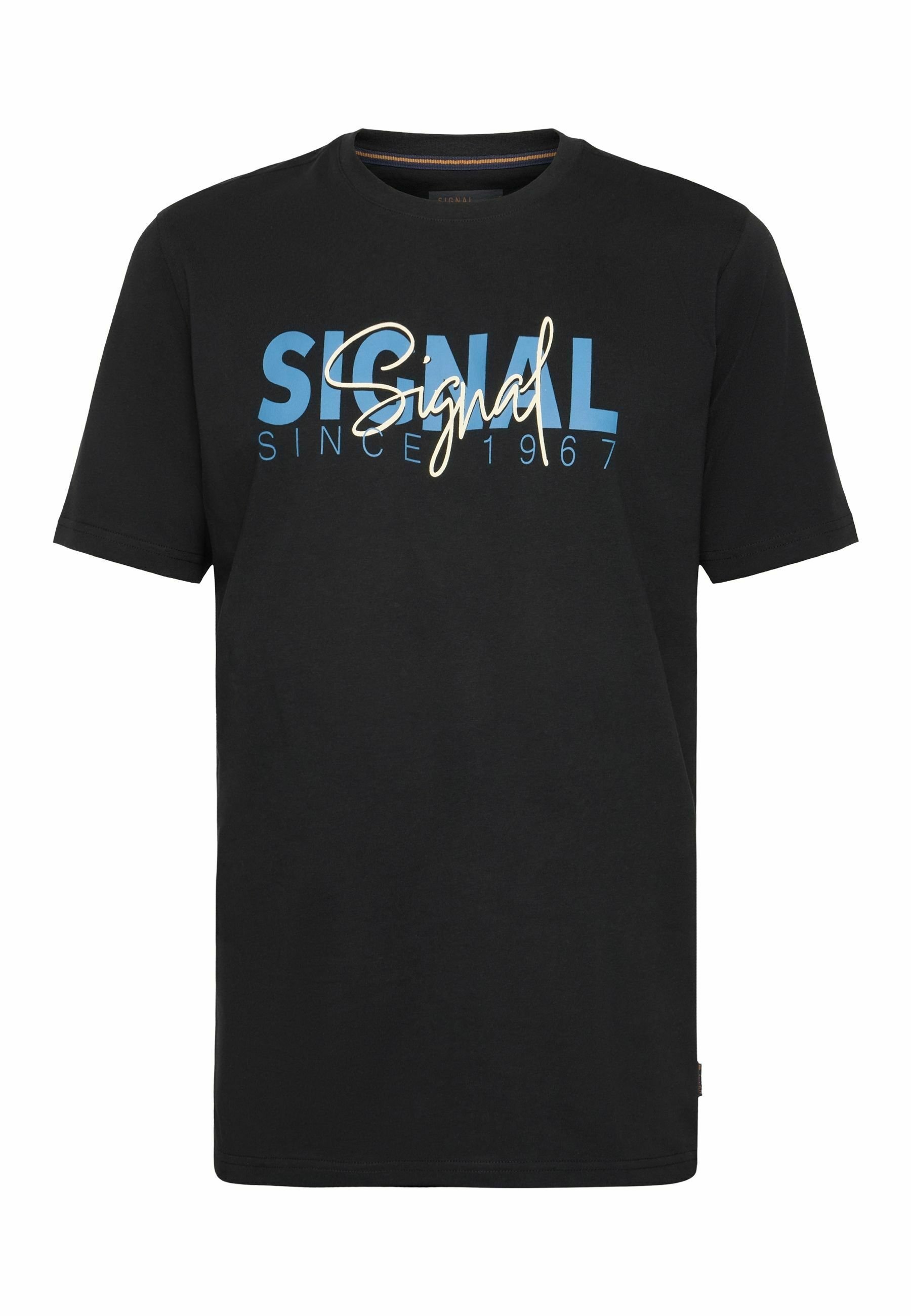 signal blue graphic tee